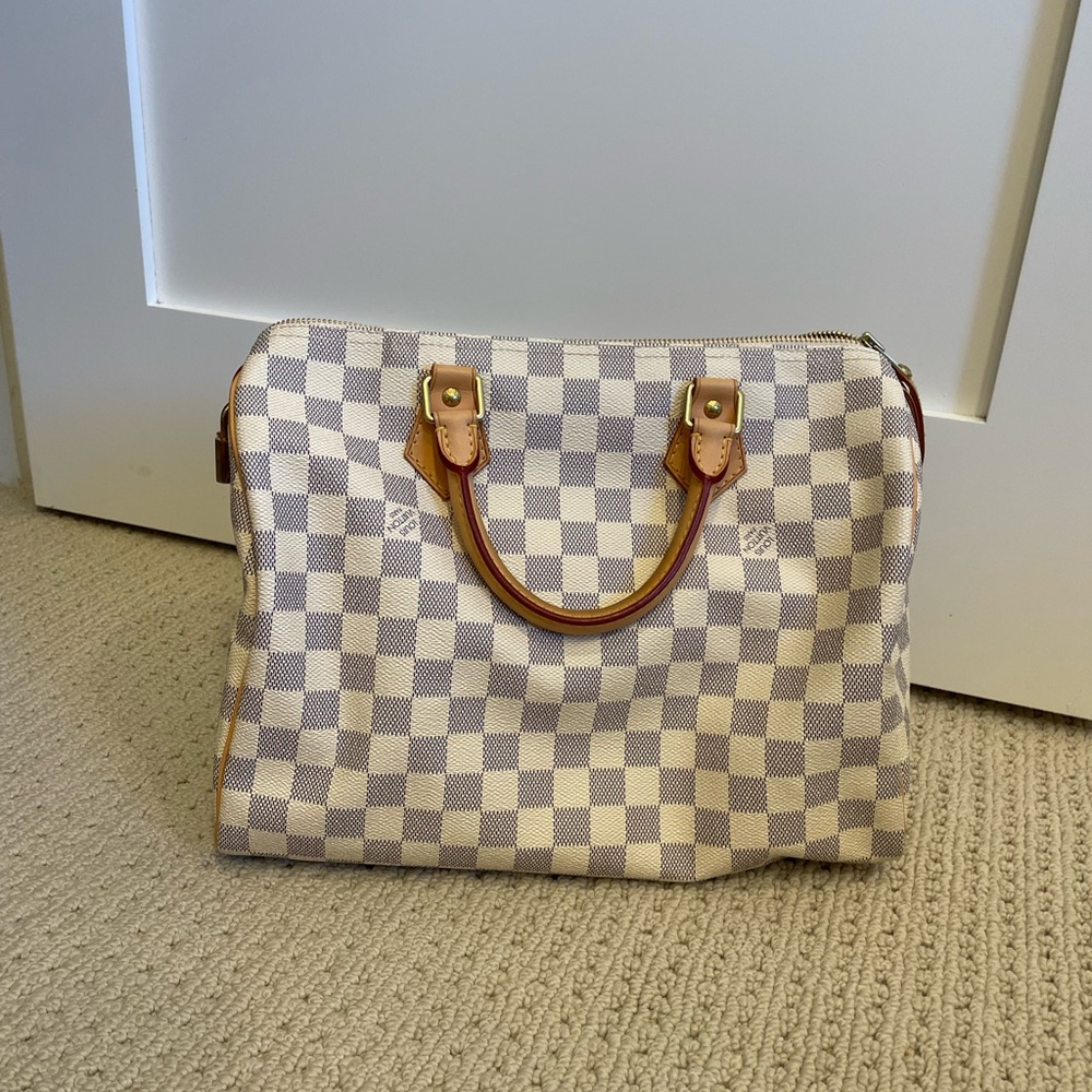 Louis Vuitton Speedy 30 in Damier Azur! In great condition!